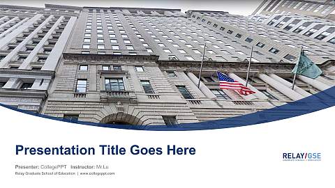 Relay Graduate School of Education Course/Courseware Creation PPT Template