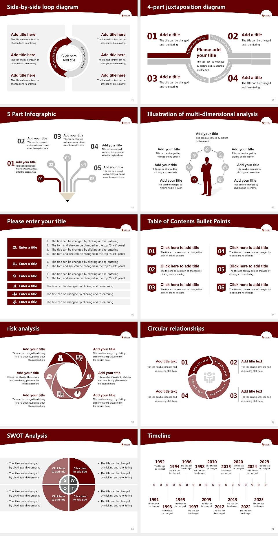 Winthrop University Academic Presentation/Research Findings Report PPT Template4:3 ratio PPT effect preview image3
