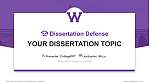Western Illinois University Graduation Thesis Defense PPT Template
