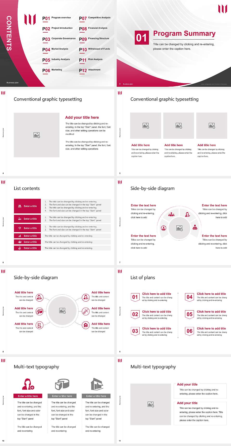 Whitworth University Competition/Entrepreneurship Contest PPT Template4:3 ratio PPT effect preview image2