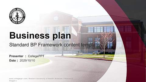 Western University of Health Sciences（WesternU-Oregon） Competition/Entrepreneurship Contest PPT Template