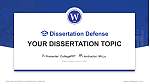 Wilson College Scriptieverdediging PPT-sjabloon