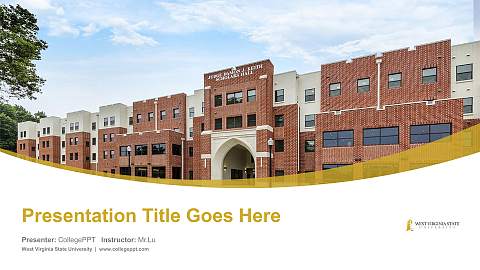 West Virginia State University Course/Courseware Creation PPT Template