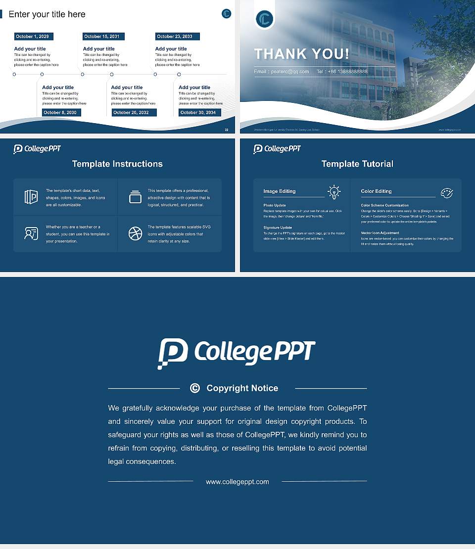 Western Michigan University-Thomas M. Cooley Law School Lecture Sharing and Networking Event PPT Template16:9 ratio PPT effect preview image4