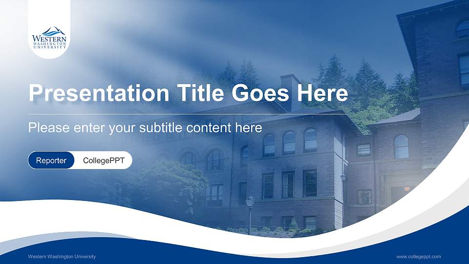 Western Washington University Lecture Sharing and Networking Event PPT Template16:9 ratio PPT effect preview image