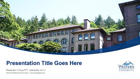 Western Washington University Course/Courseware Creation PPT Template