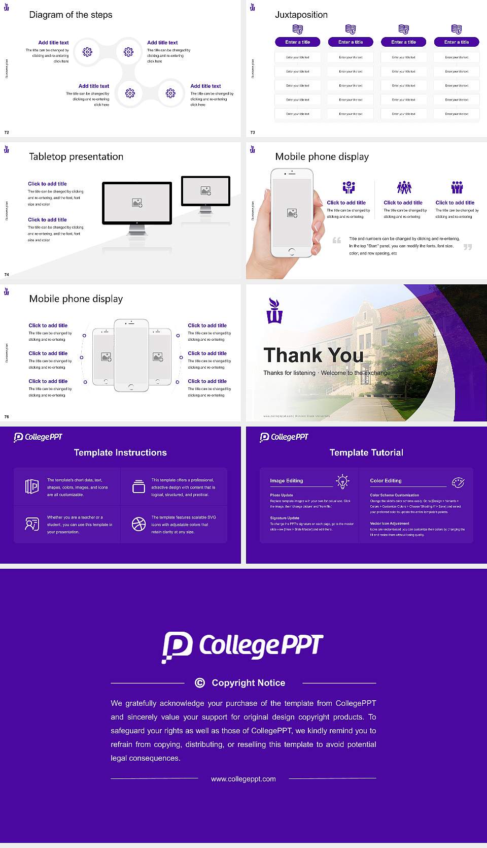 Winona State University Competition/Entrepreneurship Contest PPT Template16:9 ratio PPT effect preview image9
