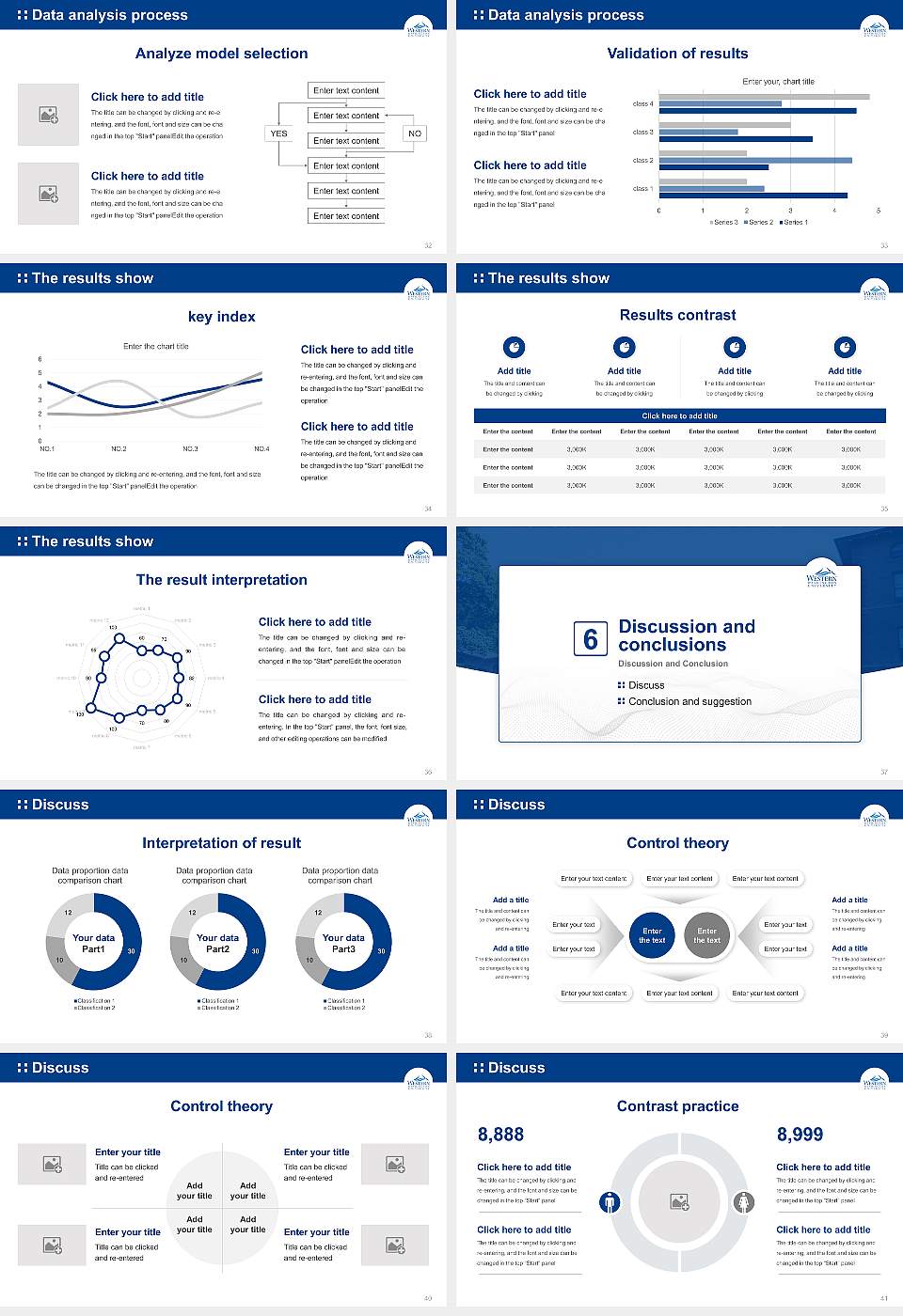 Western Washington University Graduation Thesis Defense PPT Template16:9 ratio PPT effect preview image5