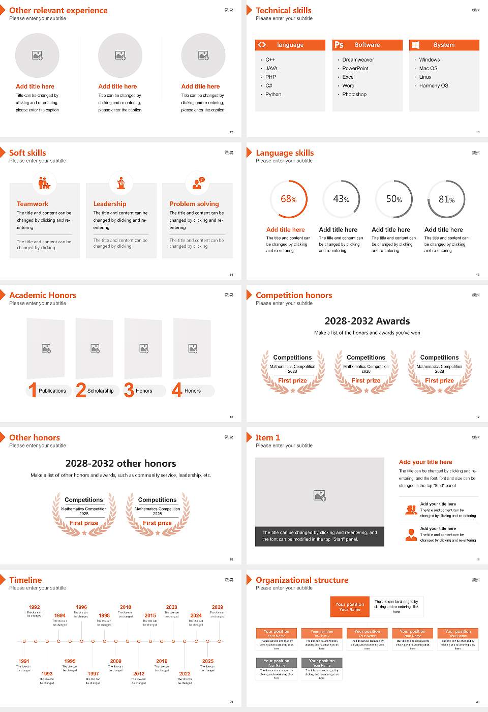 William Paterson University of New Jersey Resume PPT Template16:9 ratio PPT effect preview image3