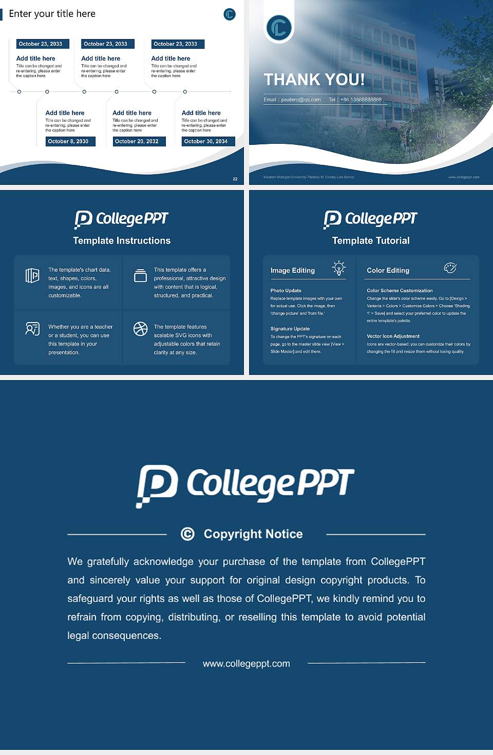 Western Michigan University-Thomas M. Cooley Law School Lecture Sharing and Networking Event PPT Template4:3 ratio PPT effect preview image4