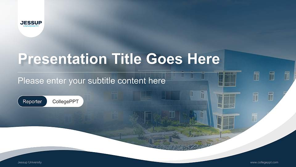 Jessup University Lecture Sharing and Networking Event PPT Template16:9 ratio PPT effect preview image