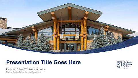 Montana Christian College Course/Courseware Creation PPT Template