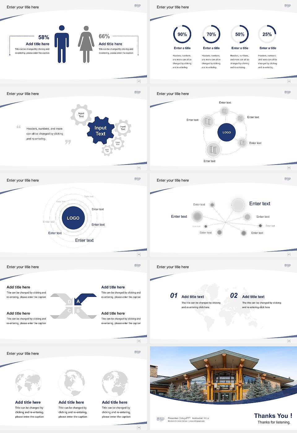 Montana Christian College Course/Courseware Creation PPT Template16:9 ratio PPT effect preview image4