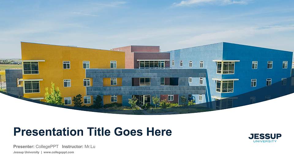 Jessup University Course/Courseware Creation PPT Template16:9 ratio PPT effect preview image1