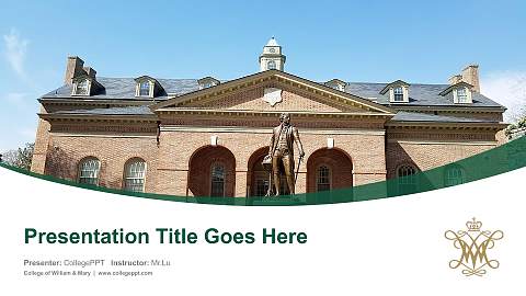 College of William & Mary Course/Courseware Creation PPT Template