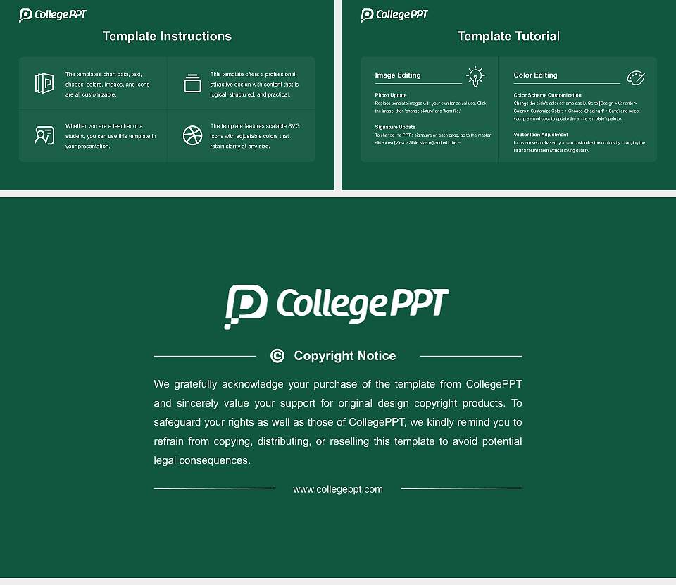 College of William & Mary Course/Courseware Creation PPT Template16:9 ratio PPT effect preview image5