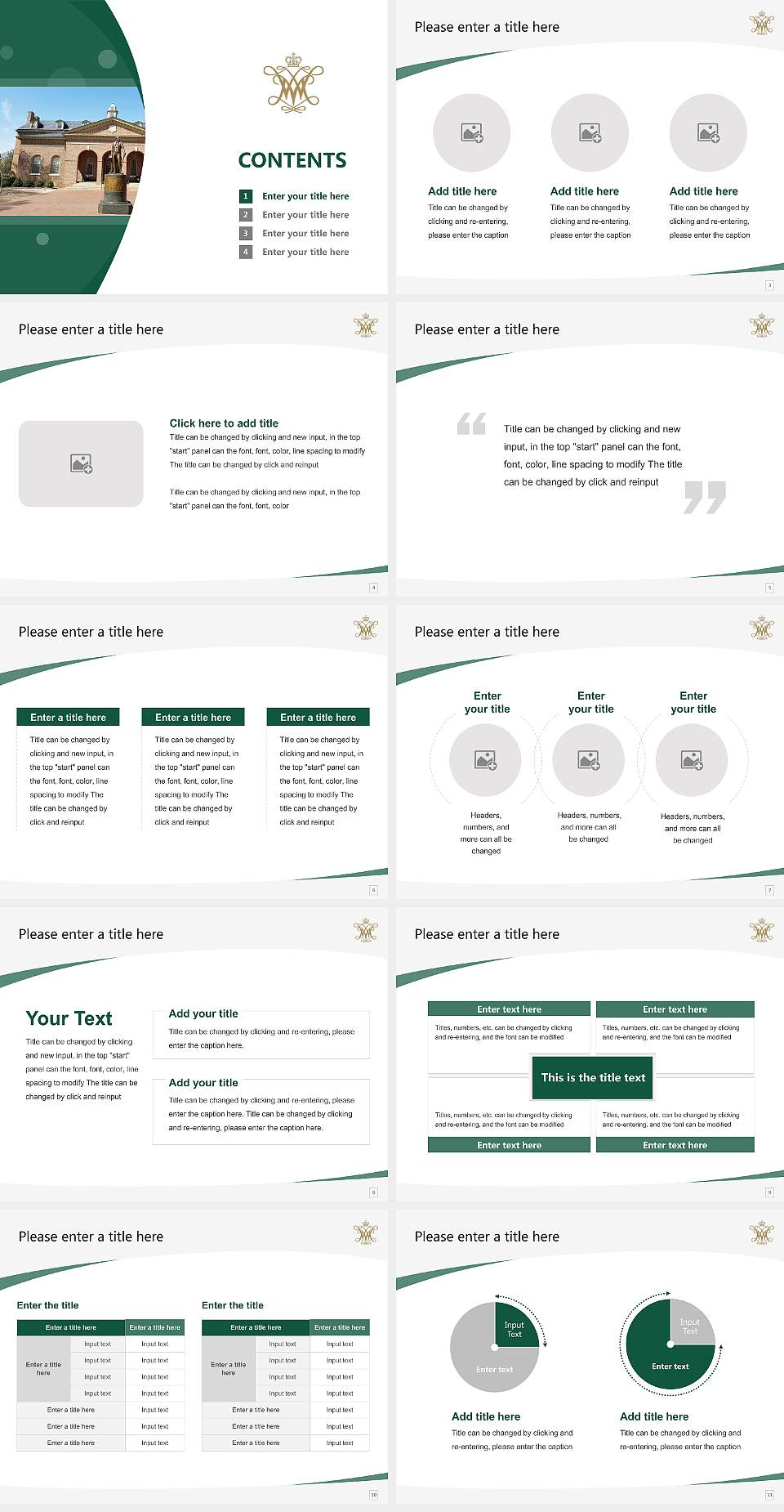 College of William & Mary Course/Courseware Creation PPT Template4:3 ratio PPT effect preview image2
