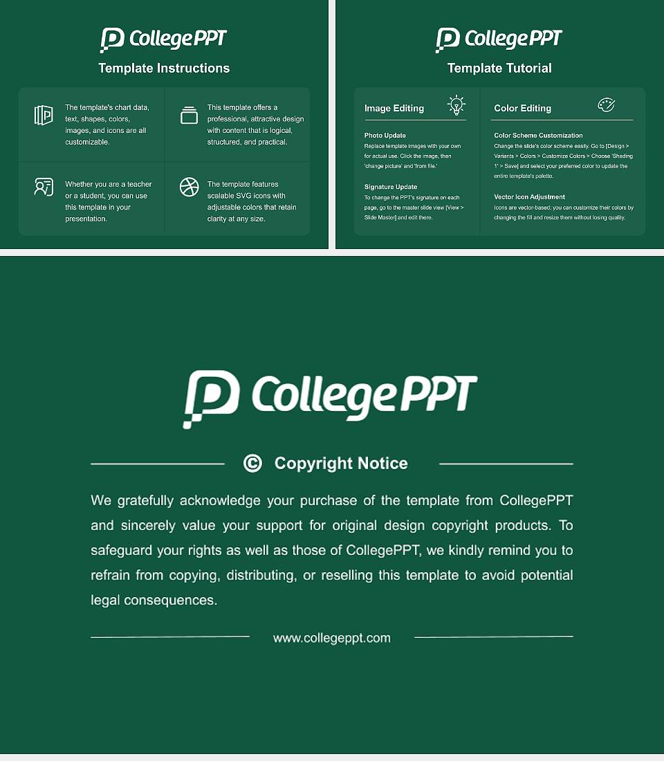 College of William & Mary Course/Courseware Creation PPT Template4:3 ratio PPT effect preview image5