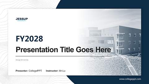 Jessup University Academic Presentation/Research Findings Report PPT Template