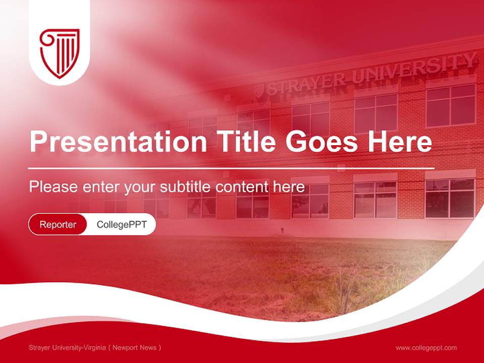 Strayer University-Virginia（Newport News） Lecture Sharing and Networking Event PPT Template4:3 ratio PPT effect preview image4