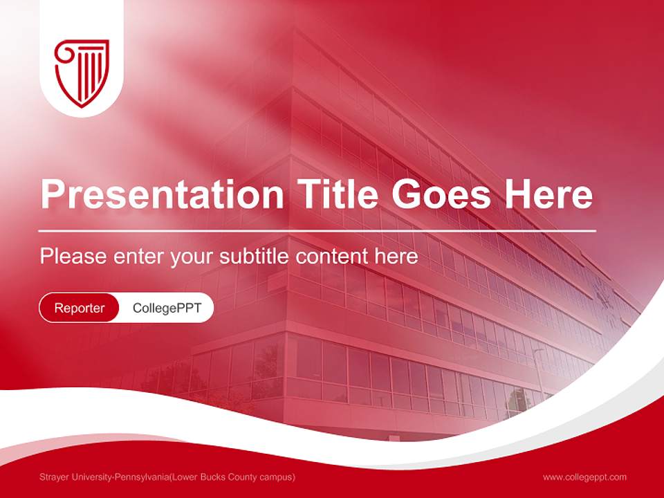 Strayer University-Pennsylvania(Lower Bucks County campus) Lecture Sharing and Networking Event PPT Template4:3 ratio PPT effect preview image4