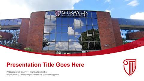 Strayer University-Florida（Tampa East campus） Course/Courseware Creation PPT Template