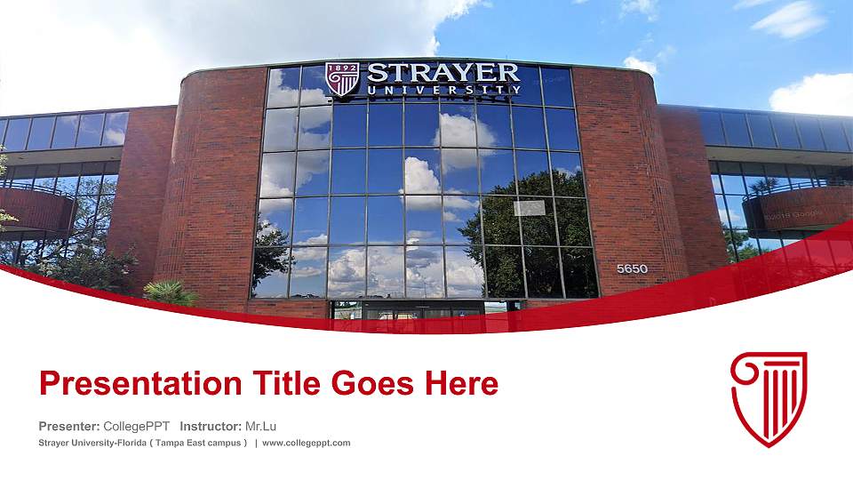 Strayer University-Florida（Tampa East campus） Course/Courseware Creation PPT Template16:9 ratio PPT effect preview image