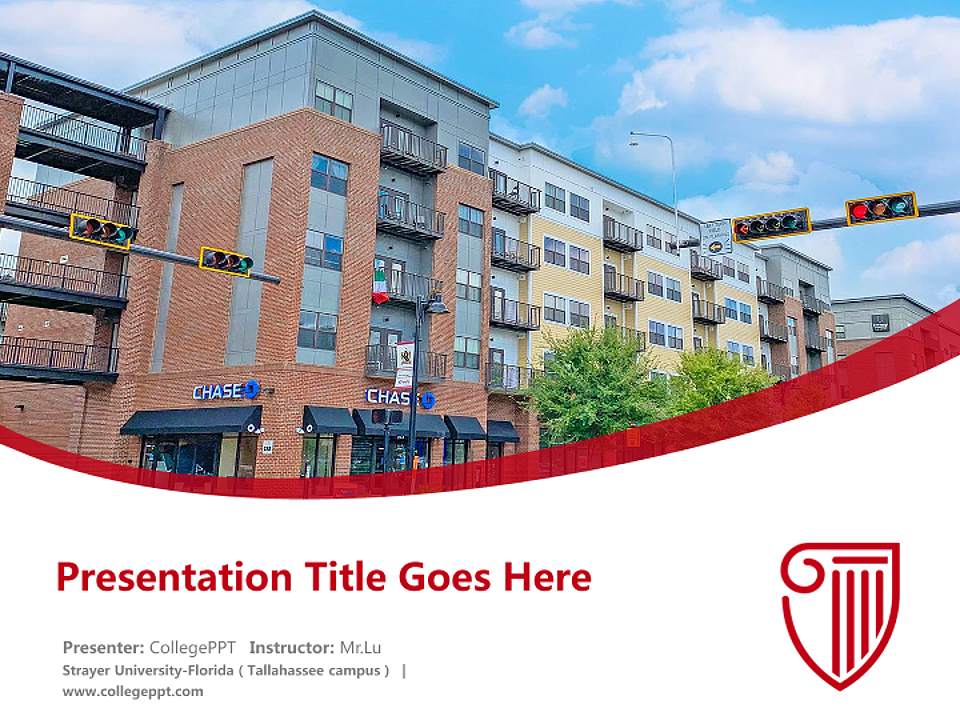 Strayer University-Florida（Tallahassee campus） Course/Courseware Creation PPT Template4:3 ratio PPT effect preview image5