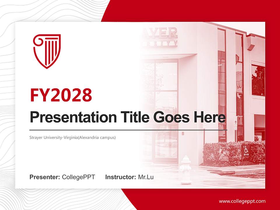 Strayer University-Virginia(Alexandria campus) Academic Presentation/Research Findings Report PPT Template4:3 ratio PPT effect preview image5