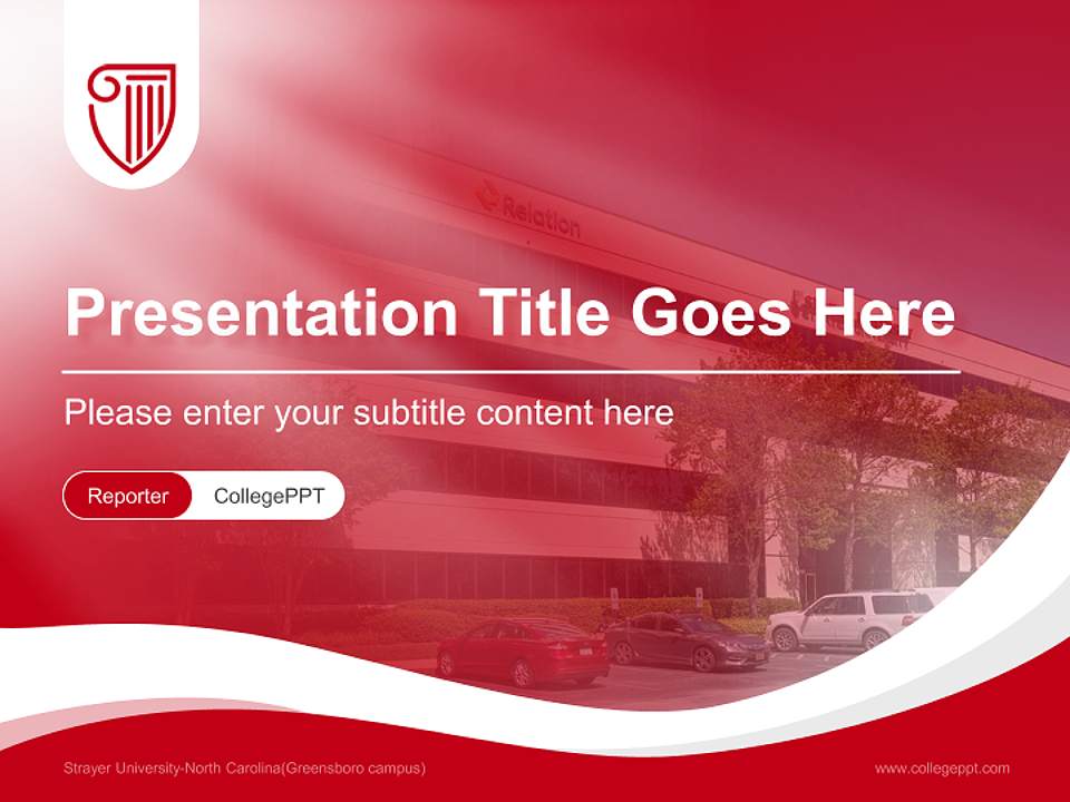 Strayer University-North Carolina(Greensboro campus) Lecture Sharing and Networking Event PPT Template4:3 ratio PPT effect preview image4