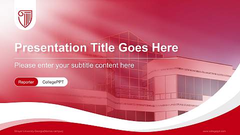 Strayer University-Georgia(Morrow campus) Lecture Sharing and Networking Event PPT Template