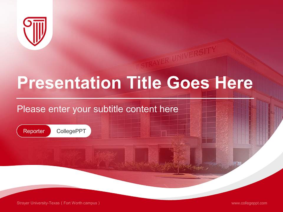 Strayer University-Texas（Fort Worth campus） Lecture Sharing and Networking Event PPT Template4:3 ratio PPT effect preview image4