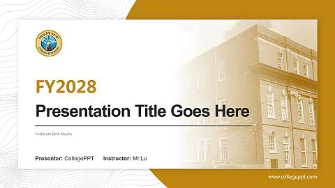 Yeshivath Beth Moshe Academic Presentation/Research Findings Report PPT Template