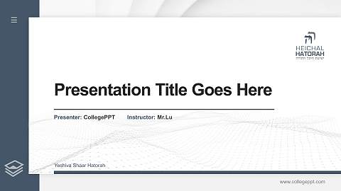 Yeshiva Shaar Hatorah Thesis Proposal/Graduation Defense PPT Template
