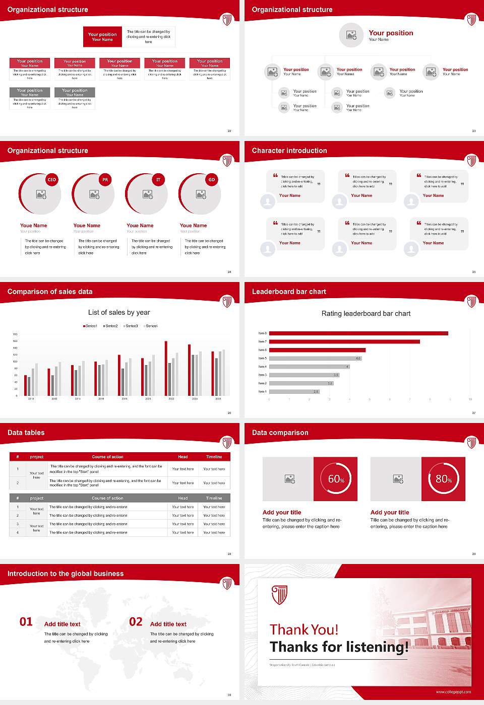 Strayer University-South Carolina（Columbia campus） Academic Presentation/Research Findings Report PPT Template16:9 ratio PPT effect preview image4