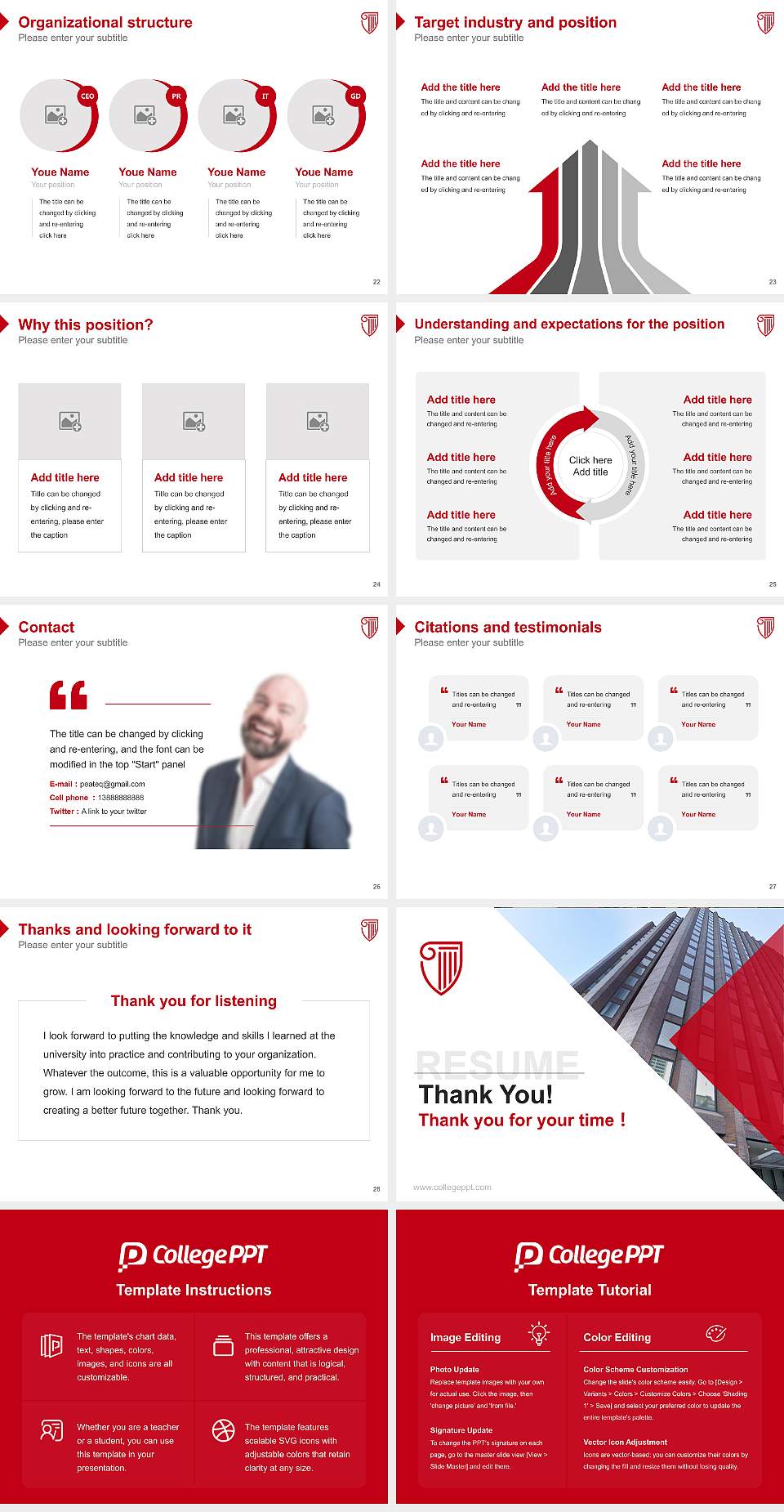 Strayer University-Pennsylvania(Center City campus) Resume PPT Template4:3 ratio PPT effect preview image4