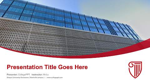 Strayer University-Tennessee（Nashville campus） Course/Courseware Creation PPT Template
