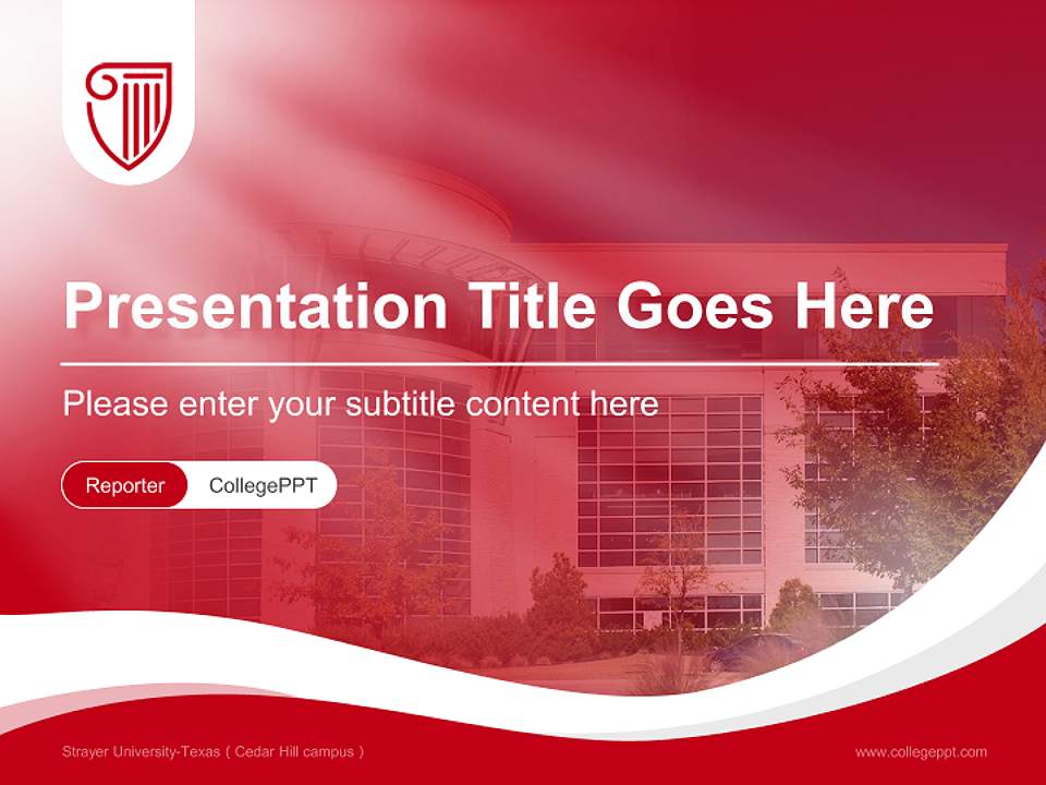 Strayer University-Texas（Cedar Hill campus） Lecture Sharing and Networking Event PPT Template4:3 ratio PPT effect preview image4