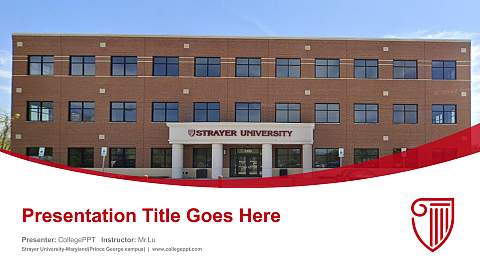 Strayer University-Maryland(Prince George campus) Course/Courseware Creation PPT Template