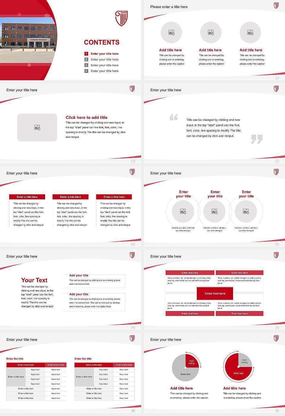 Strayer University-Maryland(Prince George campus) Course/Courseware Creation PPT Template16:9 ratio PPT effect preview image2
