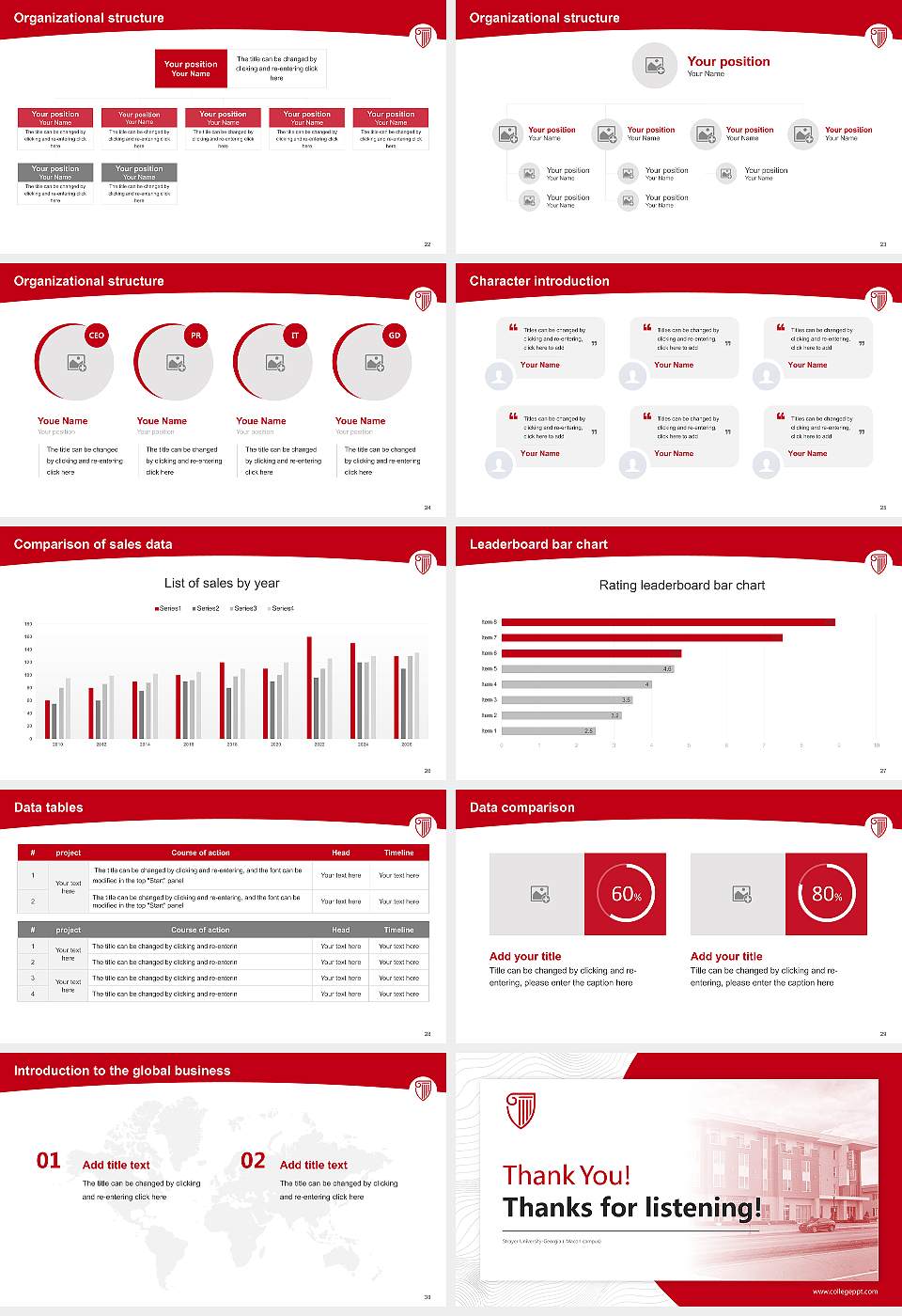 Strayer University-Georgia（Macon campus) Academic Presentation/Research Findings Report PPT Template16:9 ratio PPT effect preview image4