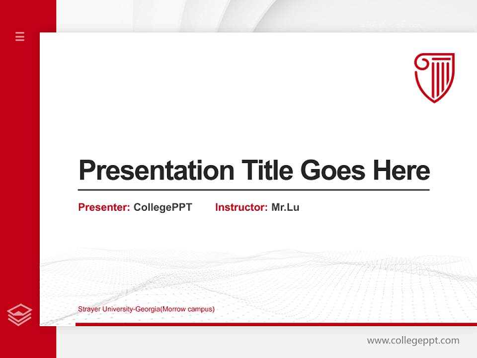 Strayer University-Georgia(Morrow campus) Thesis Proposal/Graduation Defense PPT Template4:3 ratio PPT effect preview image5