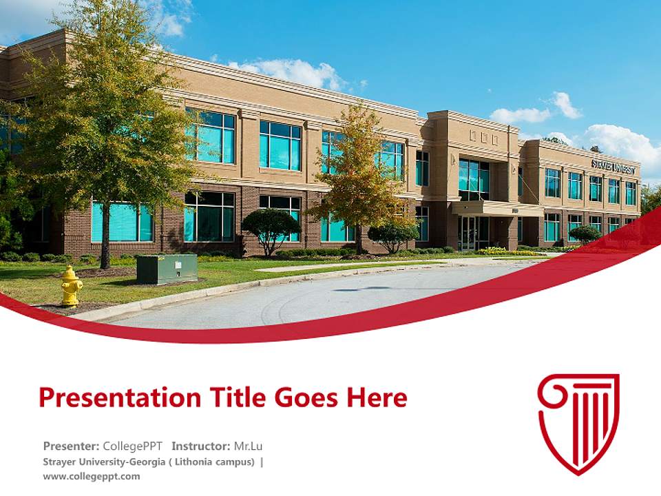 Strayer University-Georgia（Lithonia campus) Course/Courseware Creation PPT Template4:3 ratio PPT effect preview image5