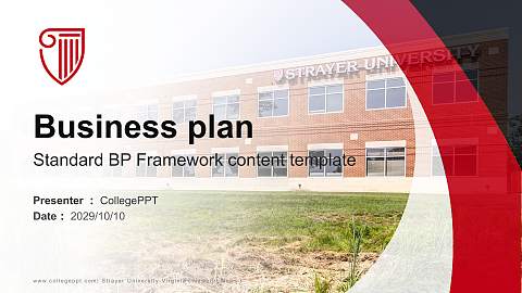 Strayer University-Virginia（Newport News） Competition/Entrepreneurship Contest PPT Template