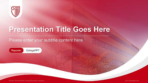 Strayer University-New Jersey(Piscataway campus) Lecture Sharing and Networking Event PPT Template