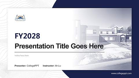 Yeshiva Toras Chaim Academic Presentation/Research Findings Report PPT Template