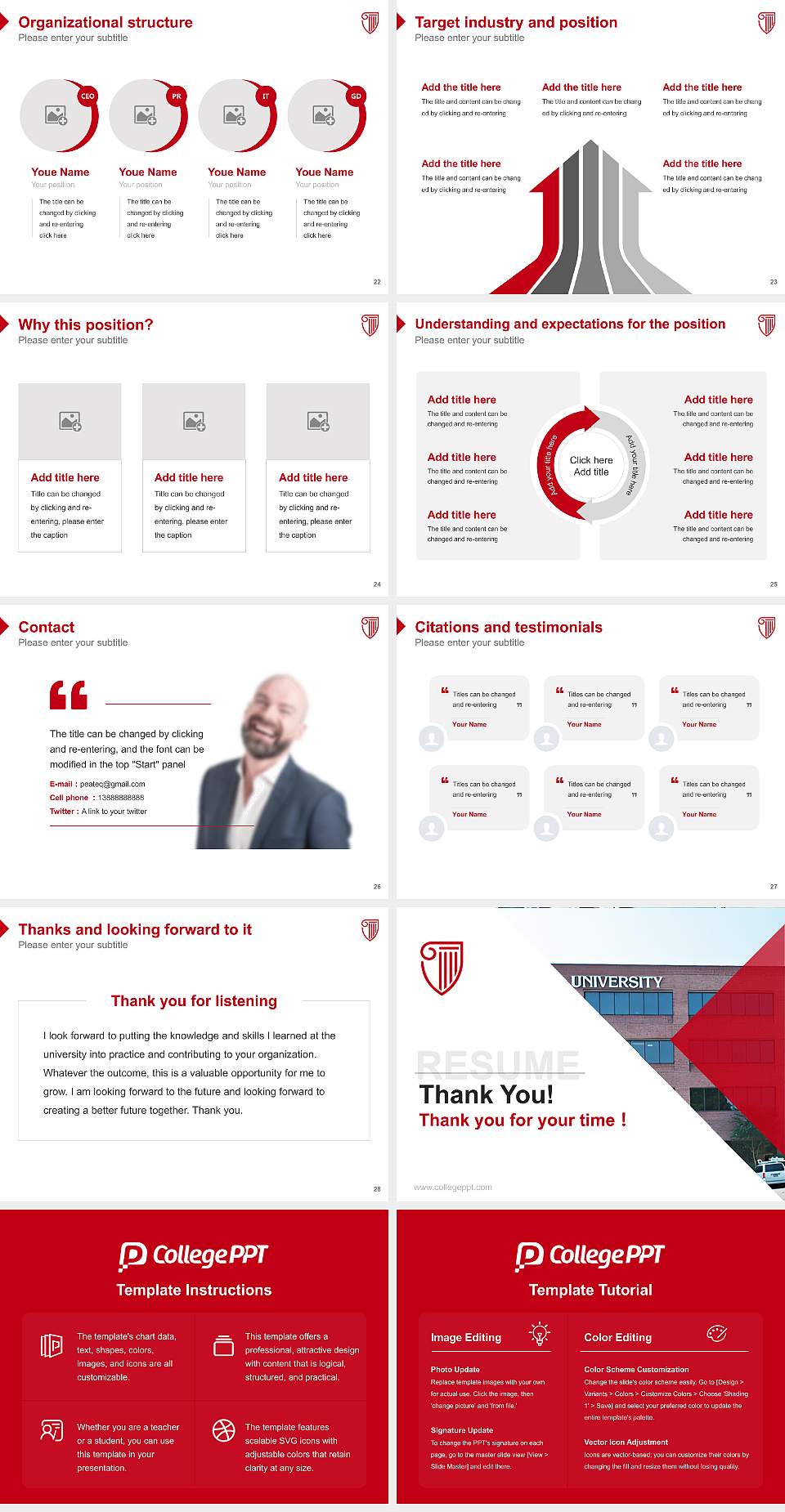 Strayer University-Arkansas（Little Rock campus） Resume PPT Template4:3 ratio PPT effect preview image4