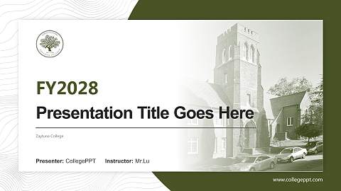 Zaytuna College Academic Presentation/Research Findings Report PPT Template