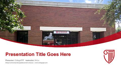 Strayer University-Georgia(Savannah campus) Course/Courseware Creation PPT Template