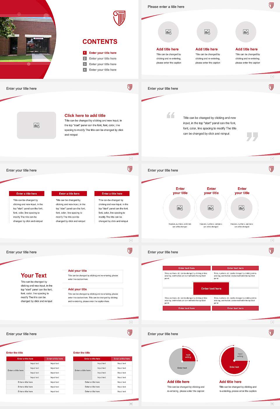 Strayer University-Georgia(Savannah campus) Course/Courseware Creation PPT Template16:9 ratio PPT effect preview image2
